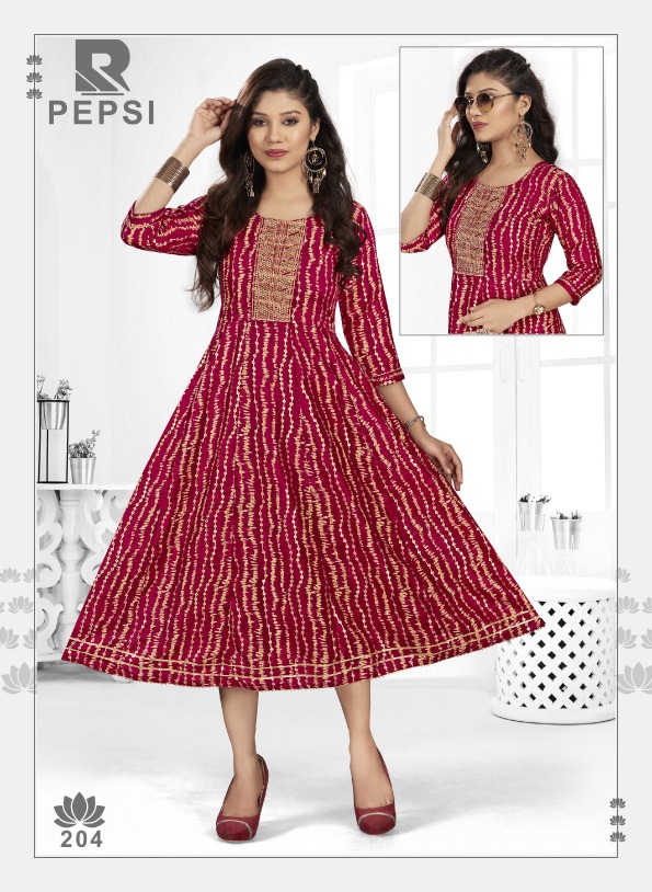 Raashi Pepsi Ethnic Wear Anarkali Kurti Collection